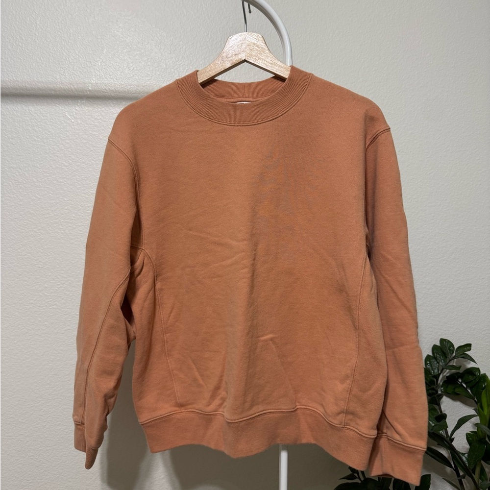 Uniqlo U Orange-Brown Crewneck Sweater